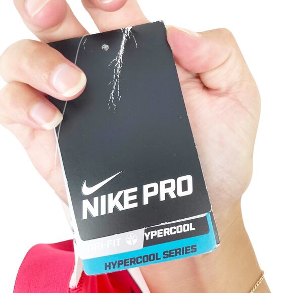 Nike Pro Hypercool Neon Coral Leggings Sz S - Picture 6 of 8